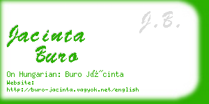 jacinta buro business card